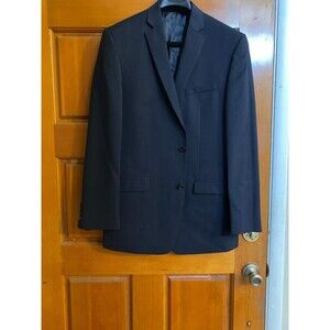Joseph Abboud Mens Wool 2 Button Sport Coat SZ 42L/Midnight Blue/NWOT